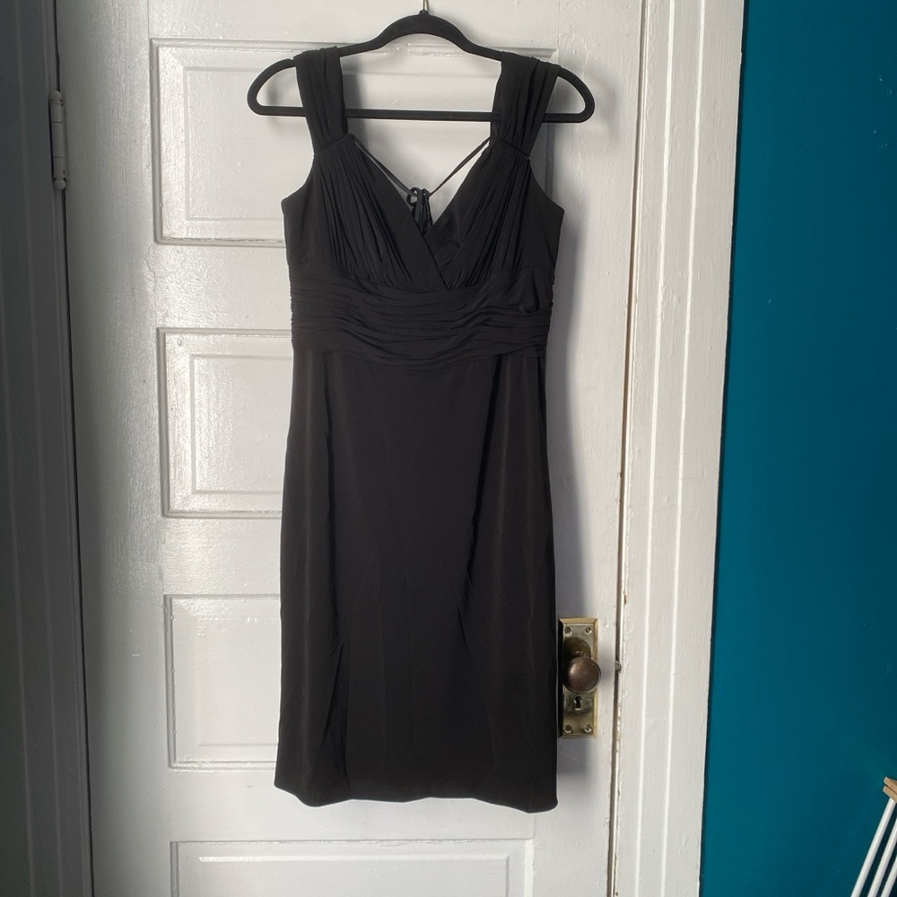 Kay Unger Black Midi Dress
